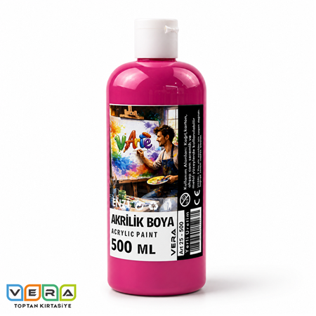 vArte 500 Gr Pembe Akrilik Boya