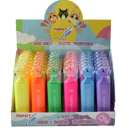Neon Pati fosforlu kalem seti 7268B