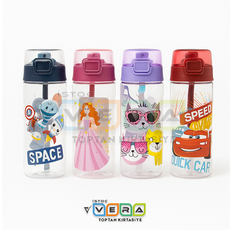 Tuffex 500 ML Pipetli Kız - Erkek Matara