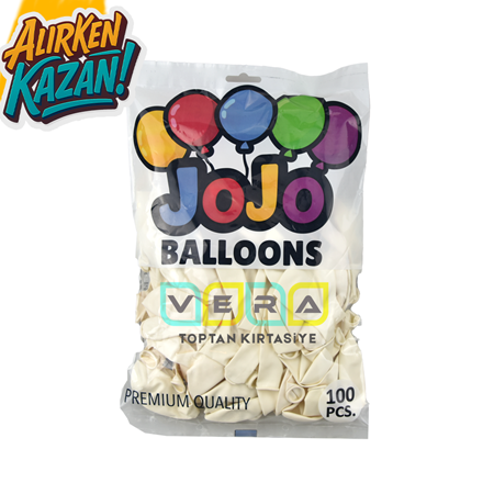 12 inç Beyaz Balon 100'lü Paket