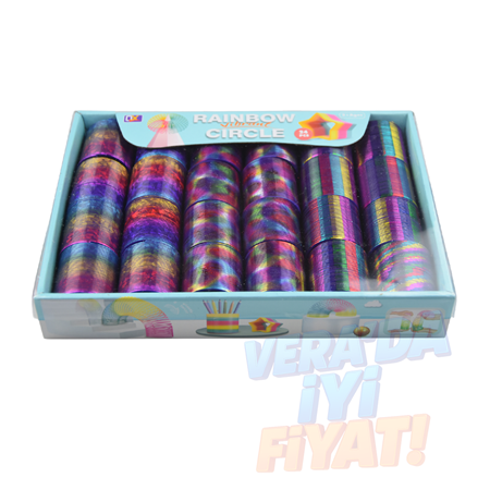 Gökkuşağı Büyük Boy Spring Yay 24 lü Paket