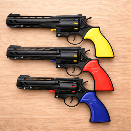 Oyuncak Kovboy Mantar Tabancası 12 li Paket