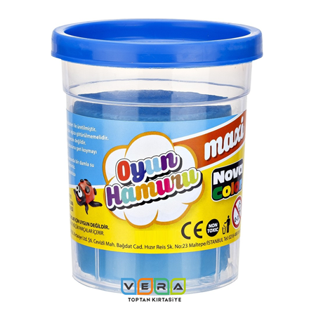 NOVA COLOR 100GR  OYUN HAMURU MAXI MAVİ 24 lü