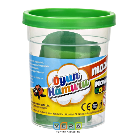 NOVA COLOR 100GR  OYUN HAMURU MAXİ YEŞİL 24 lü