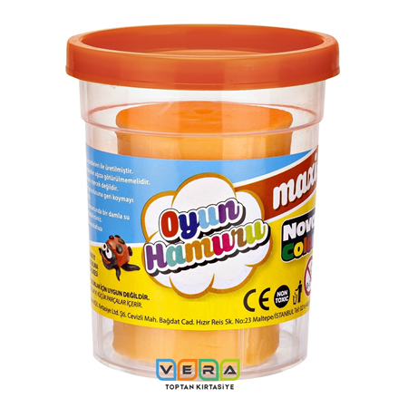 NOVA COLOR 100GR OYUN HAMURU MAXİ TURUNCU 24 lü