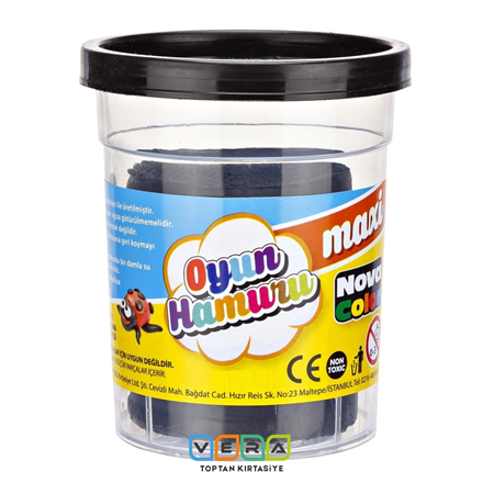 NOVA COLOR 100GR OYUN HAMURU MAXİ SİYAH 24 lü