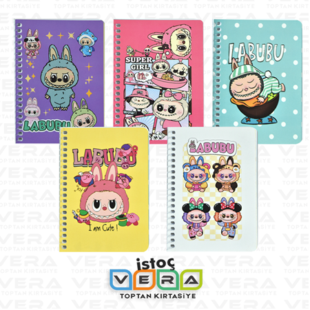 A6 Ekonomik Karton Kpk Labubu Not Defteri