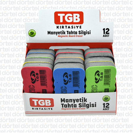 TGB Manyetik Tahta Silgisi 12 li Stant