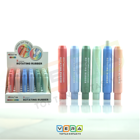 Spin Pastel Renkli Çevirmeli  Silgi