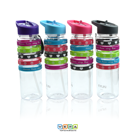 900 ML Bileklikli Pipetli Matara