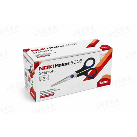 Noki 5.5 inç 14 cm 6005 Ofis Makası Paket içi 12 Adet