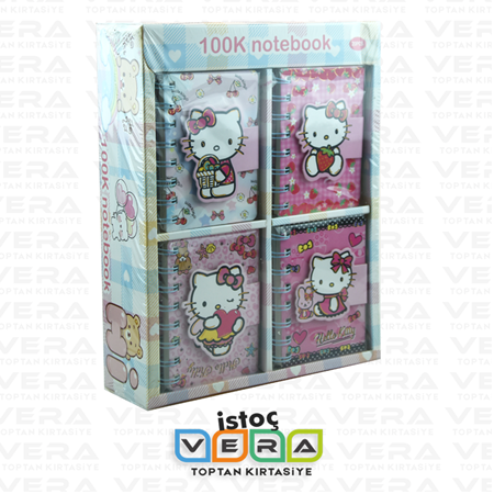 Hello Kitty CırtlI Spiralli A6 Not Defteri
