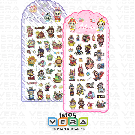 Labubu Kabartma Sticker