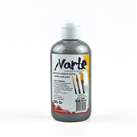 vArte 250 Ml Metalik Silver Gümüş Akrilik Boya