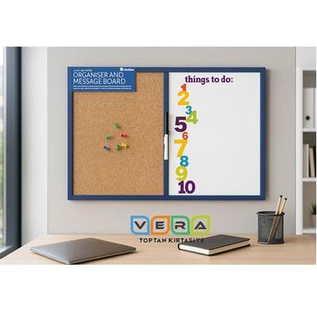 60x45 Mantar Pano ve Yazı Tahtası Seti