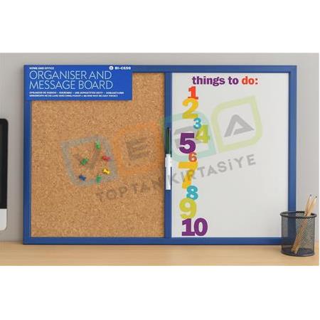 60x45 Mantar Pano ve Yazı Tahtası Seti