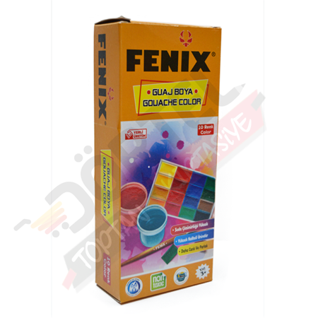 FENİX 10 RENK GUAJ BOYA