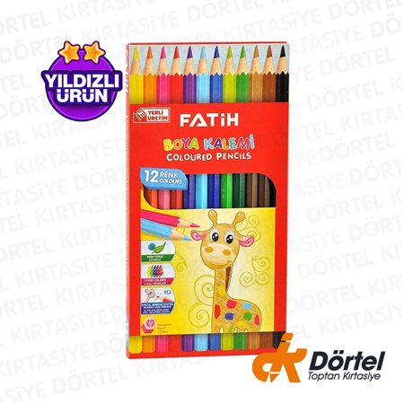 Fatih Kuru Boya 12 Renk Tam Boy