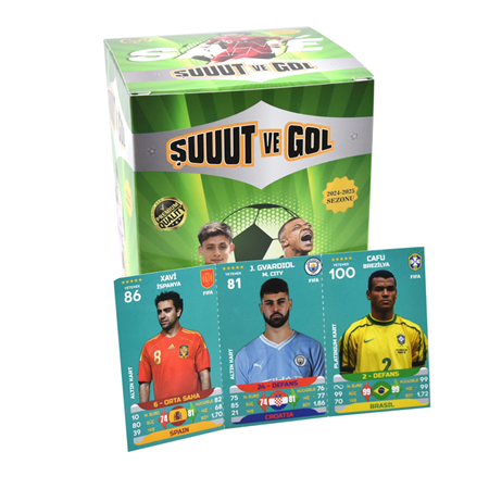 Şut ve Gol Futbolcu Kartları 150'li