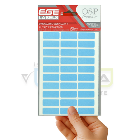 OSP 107  12X30MM MAVİ ETİKET 5'li Tabaka