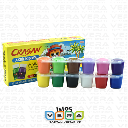 6 Renk 25 ML Akrilik Boya