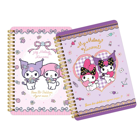 VJ Kuromi 14x20 SP Sert Kapak Stickerlı Planlayıcı Defter