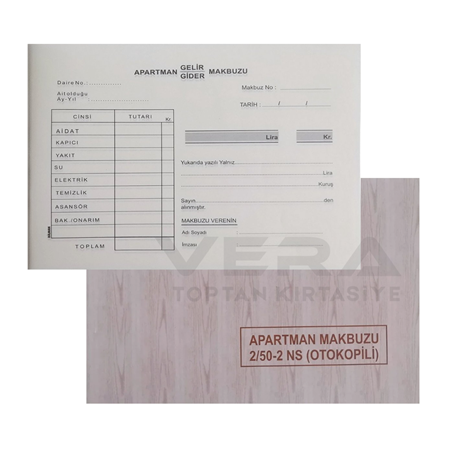 Dilman Otokopili 2/50 Apartman Makbuzu 12'li Paket