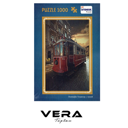 Nostaljik Tramvay 1000 Parça Puzzle