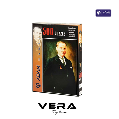Madalyalı Mustafa Kemal Atatürk 500 Parça Puzzle