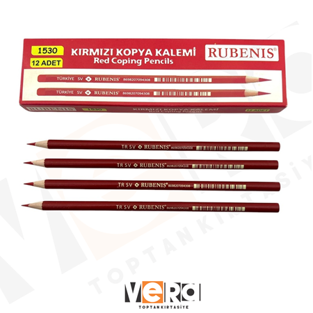 Rubenis Kırmızı Kopya Kalemi 144'lü Paket