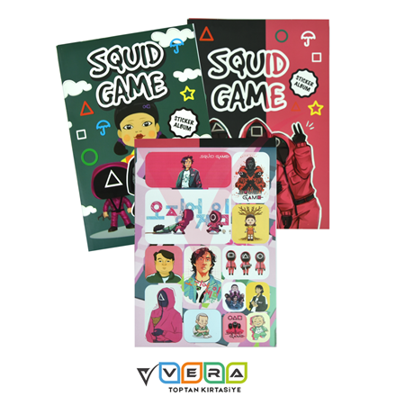 Squid Game 14x20 16 Yaprak Sticker Defter