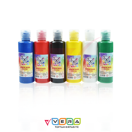 Koala 6 Renk 75 ml Premium Kalite Akrilik Boya