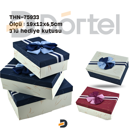 THN-75933 3 Lü Hediye Kutusu