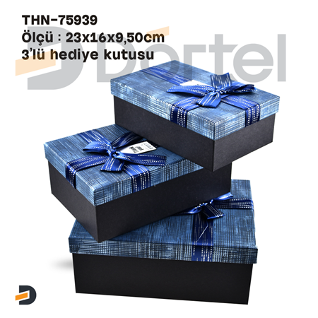 THN-75939 3 Lü Hediye Kutusu