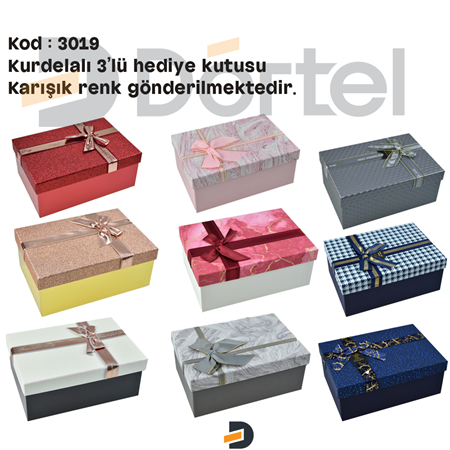 3019 3 Lü Hediye Kutusu