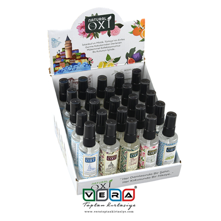OXİ NATURAL PREMİUM KOLONYA 50ml. - İSTANBUL KOKULARI KOLEKSİYONU (25 li Stand)