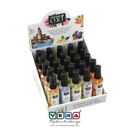 OXİ NATURAL PREMİUM KOLONYA 50ml. - TÜRKİYE KOKULARI KOLEKSİYONU (25 li Stand)