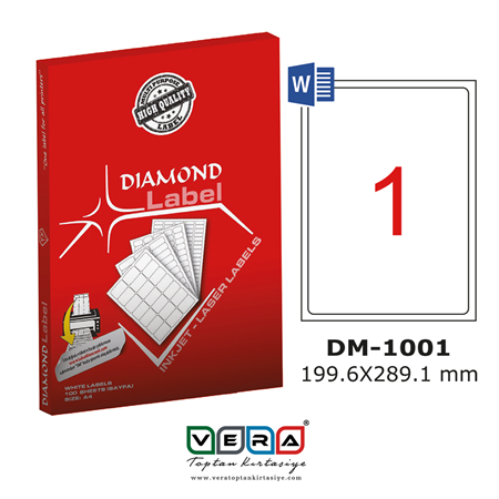 Label Diamond 199.6 x 289.1 mm Lazer Etiket 100lü