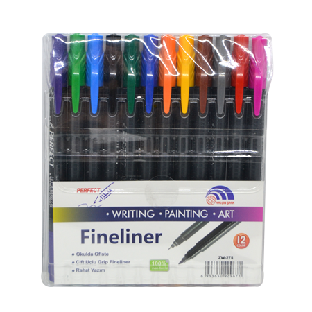 Perfect Çift Taraflı Fineliner Set 12 Renk