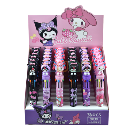 Kuromi 10 Renk Tükenmez Kalem