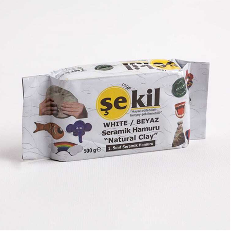 ŞEKİL KİL SERAMİK HAMURU BEYAZ 500 gr