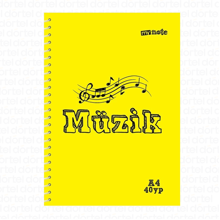 MYNOTE A4 PP KAPAK SP 40 YP MÜZİK DEFTERİ