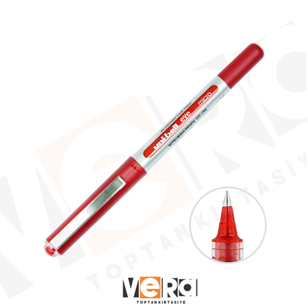 Uniball UB-150 Kırmızı Roller Pilot Kalem