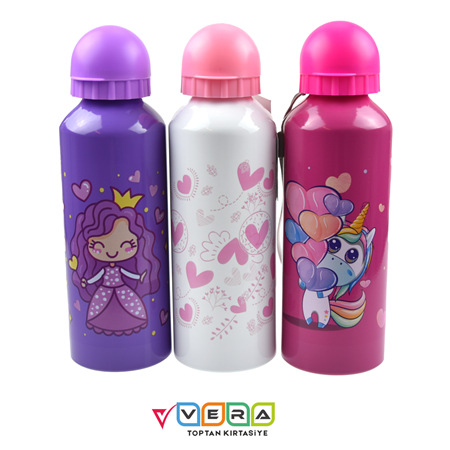 Tgb Pipetli Aluminyum Matara Kız Model 500 ml