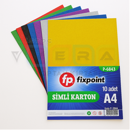 FixPoint 25x35 10 Renk Simli Fon Kartonu