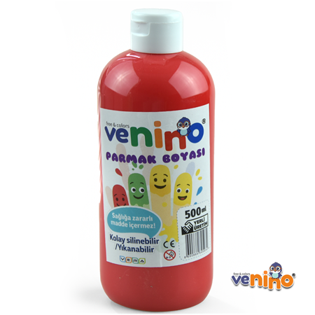 Venino 500 Gr Kırmızı Parmak Boya - Premium Kalite !