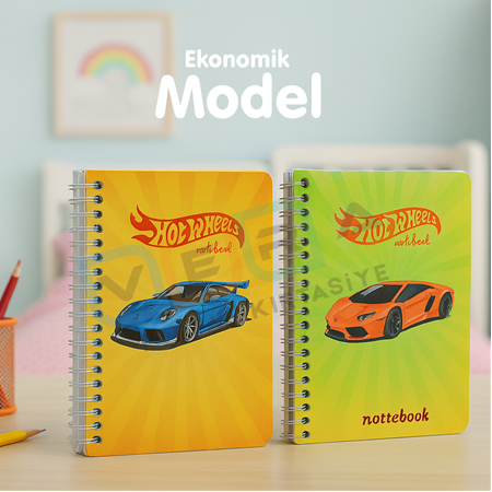 A6 Spiralli Hothweels Not Defteri 50 YP