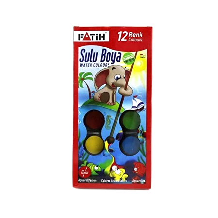Fatih 12 Renk Lüx Sulu Boya