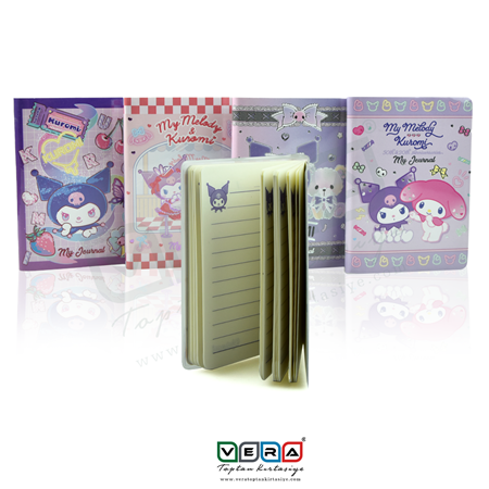 A7 KUROMI MİNİ JOURNAL A7 128YP 80GR