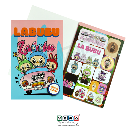 Labubu 16 Sayfa Sticker Defteri